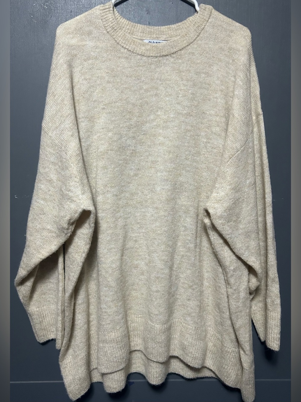Plus size beige old navy sweater 3X
